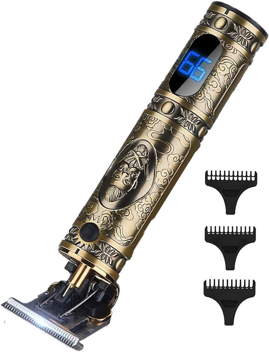 Draadloze T-Blade Tondeuse voor Mannen - Professionele Baard- en Haartrimmer voor Nauwkeurige Kontouren