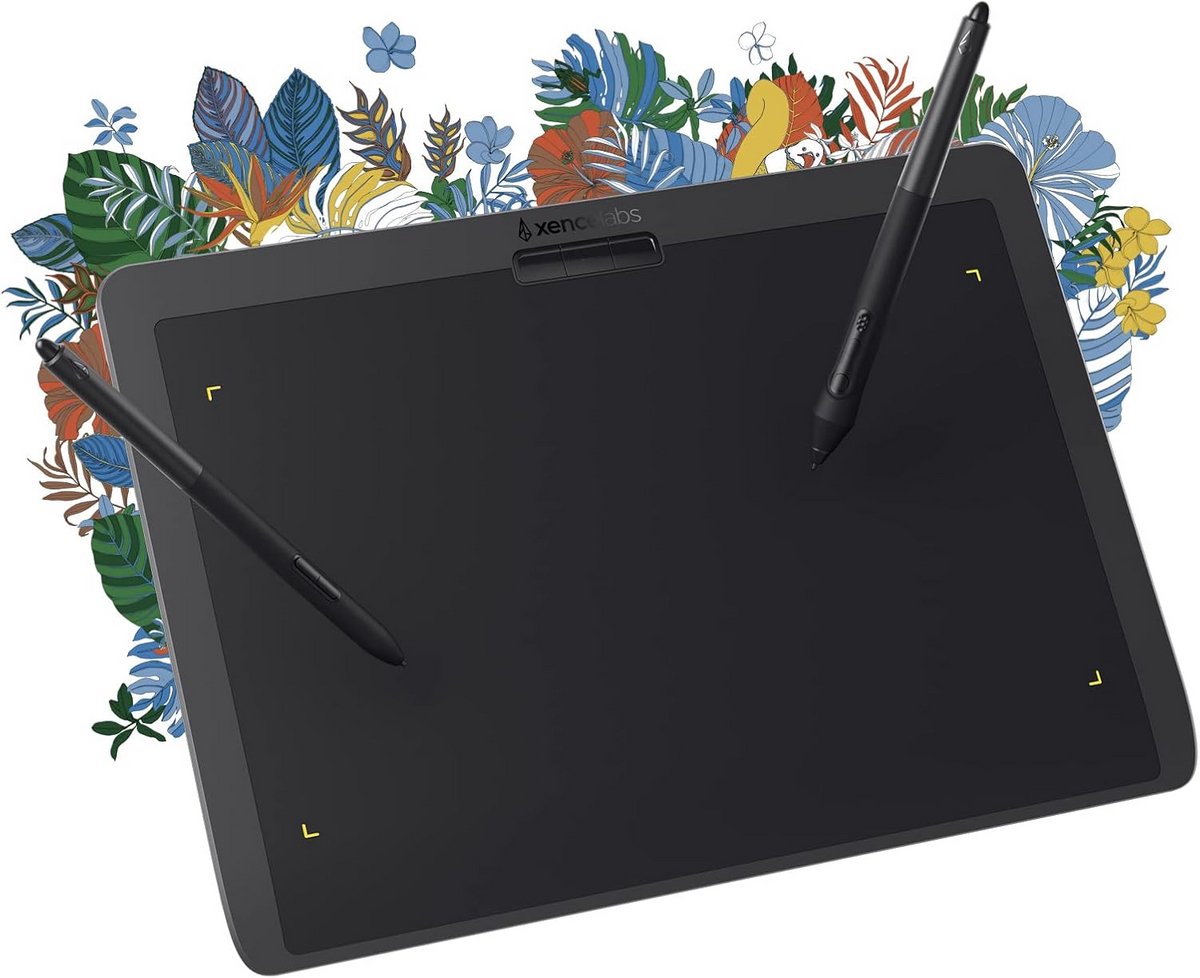 Grafisch Tekentablet Medium met 2 Digitale Pennen - 8192 Drukniveaus