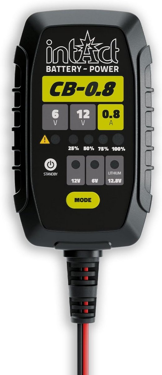 Universele Acculader Motor en Scooter - 6V/12V Loodzuur & Lithium - Druppellading & Reanimatie