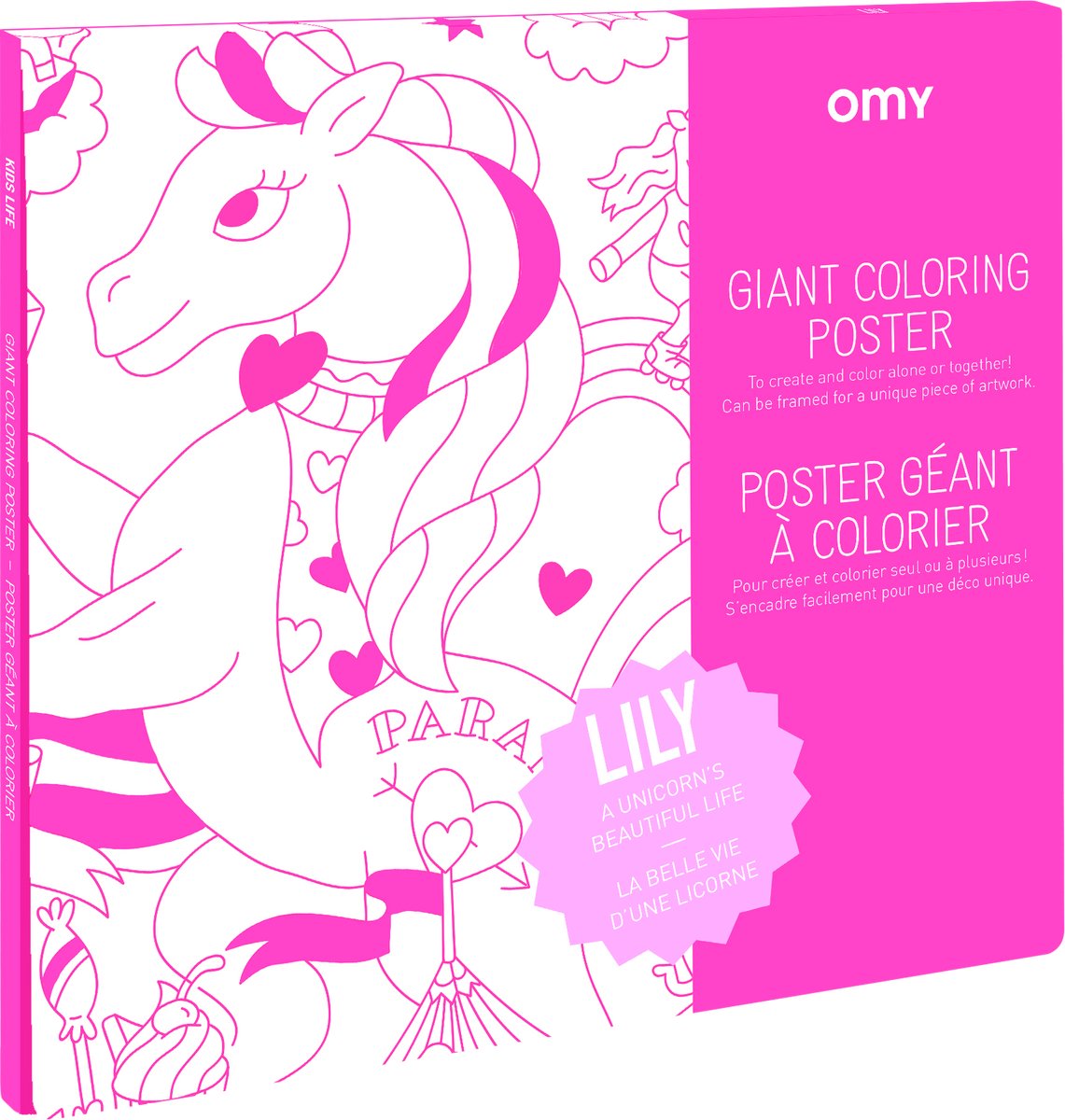 OMY - Lily kleurplaat XXL voor jong en oud