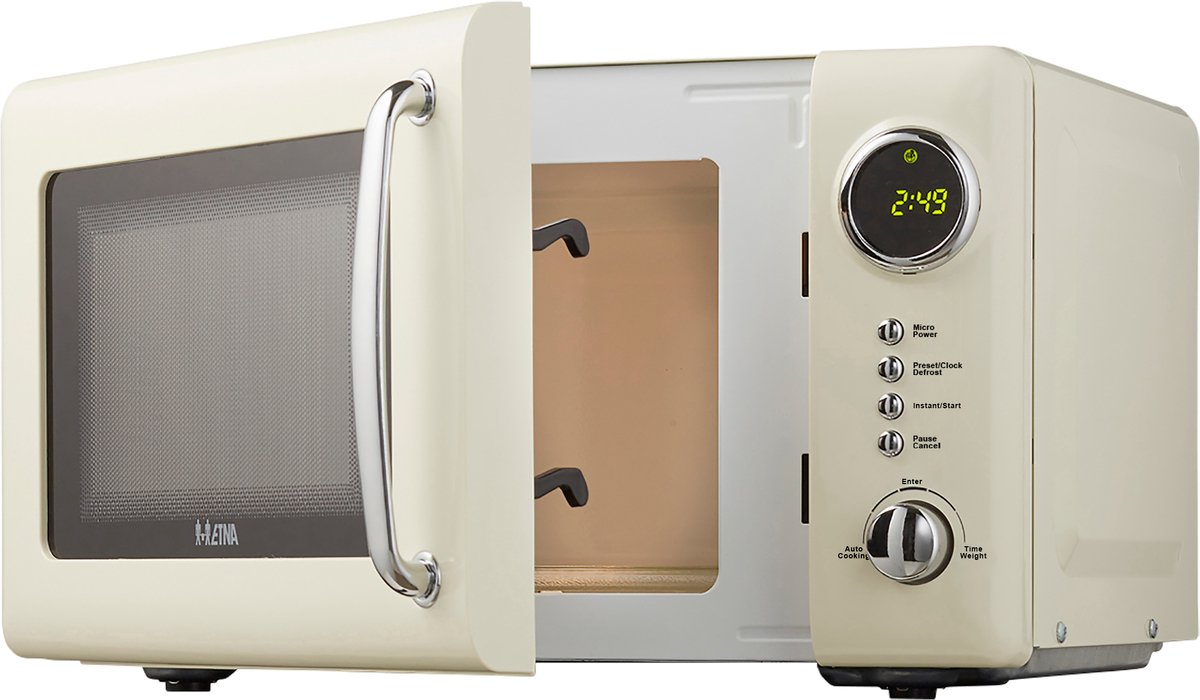 ETNA SMV620BEI Retro Magnetron - 20 liter - Compact, Stijlvol en Efficiënt met 12 Automatische Programma's — afbeelding 2