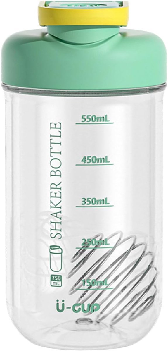 Stunq® Duurzame Tritan Shaker Fles met Maatverstelbare Markeringen - 750 ml