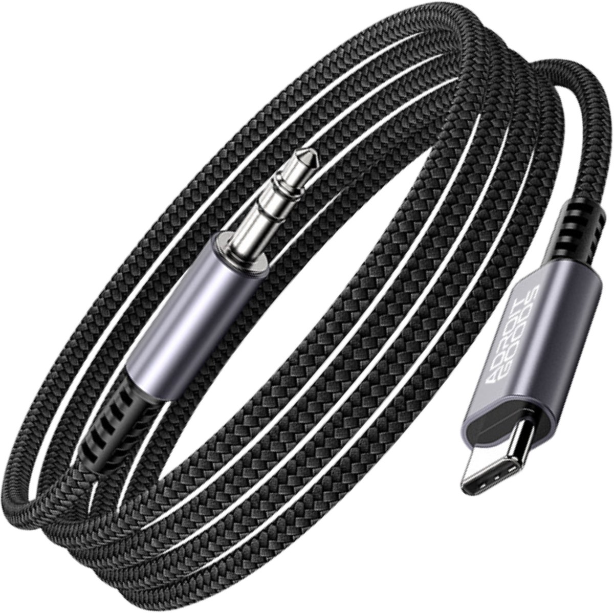 AdroitGoods 3.5 mm naar USB C Audio Jack Kabel met DAC Chip - Compatibel met Galaxy S23 Ultra, S23, S22, S21+,S2, iPad Pro/Air/2021, Google Pixel 4 - 0,5m