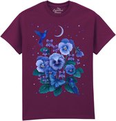 Bloemen Violet Flower The Coloured House T-shirt M