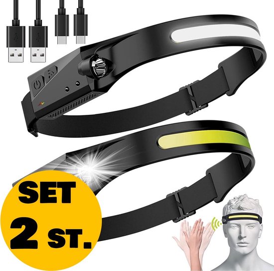 ISEYOU Luce Running, Luce per Corsa Notturna 500 Lumen & USB Ricaricabile, 6 Modalità di Luci