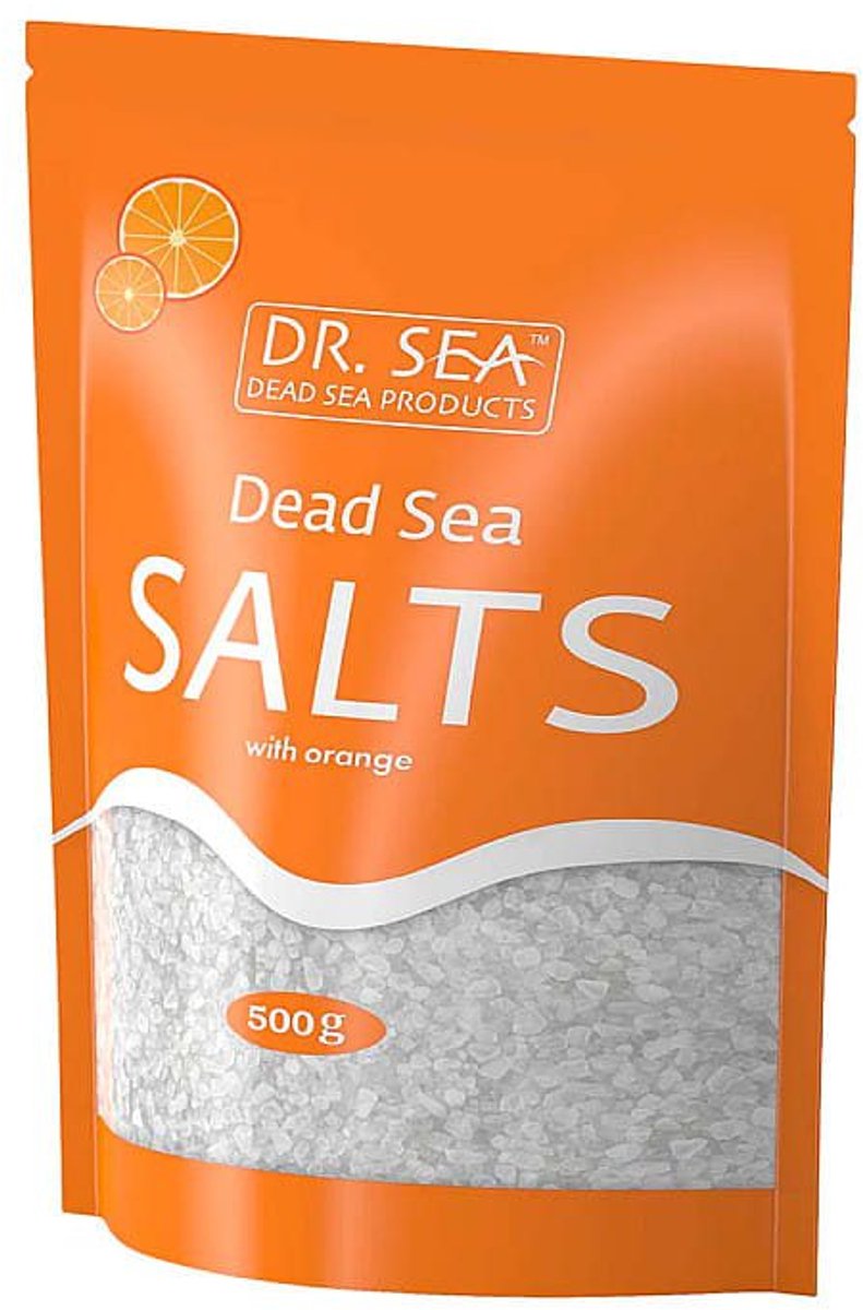 DR SEA - Dode zee Badzout - Sinaasappel - ontgift de huid - tonifieert - detox 500g