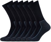 Stapp Techno Anti-statische Werksokken | Carbon vezels | Veilig en Ademend | Zwart | 6 Paar | maat 43-46