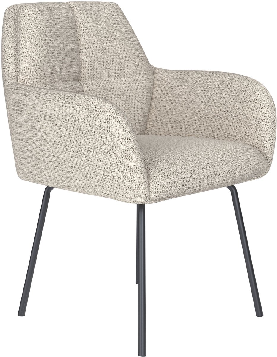 Housecraft Living Pete Eetkamerstoel Metaal Off-White - Beige