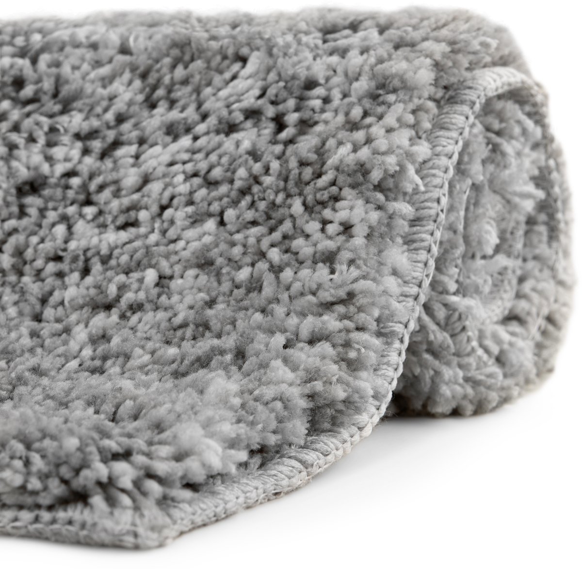 Zohome Badmat Miscela - Badkamermat - Bidetmat - Antislip tapijt - 60x60 cm - Grijs