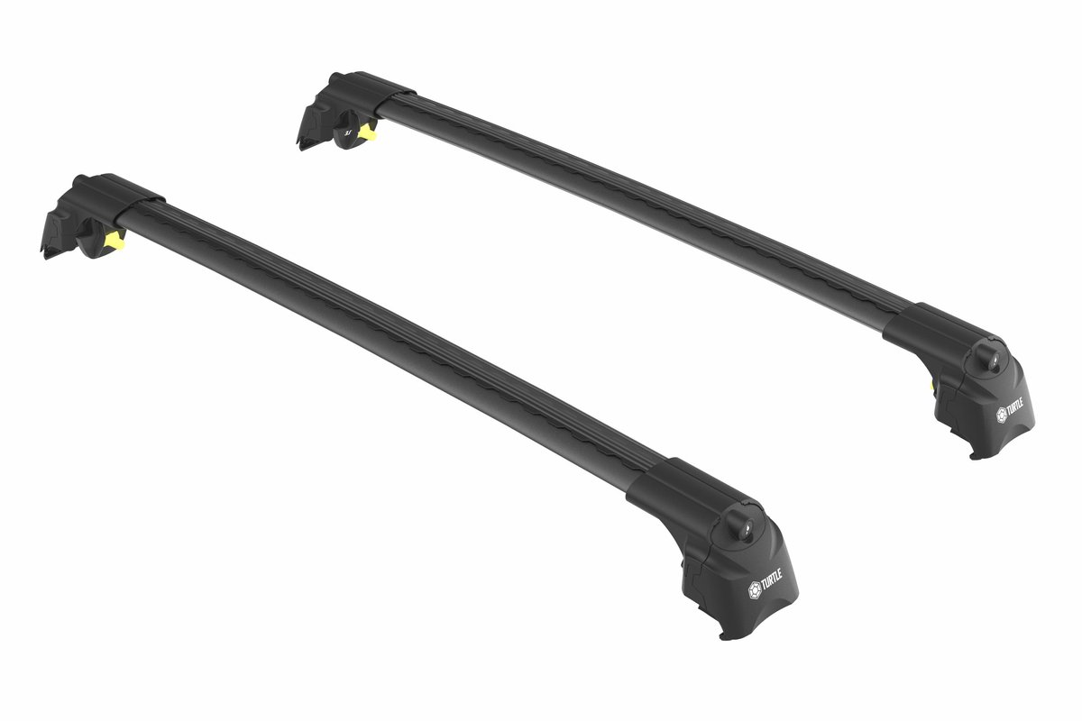 Dakdrager voor Genesis GV80 (JX1) 2021-onwards Gesloten Dakrailing-Aluminium-Wingbar-Zwart-Merk Turtle
