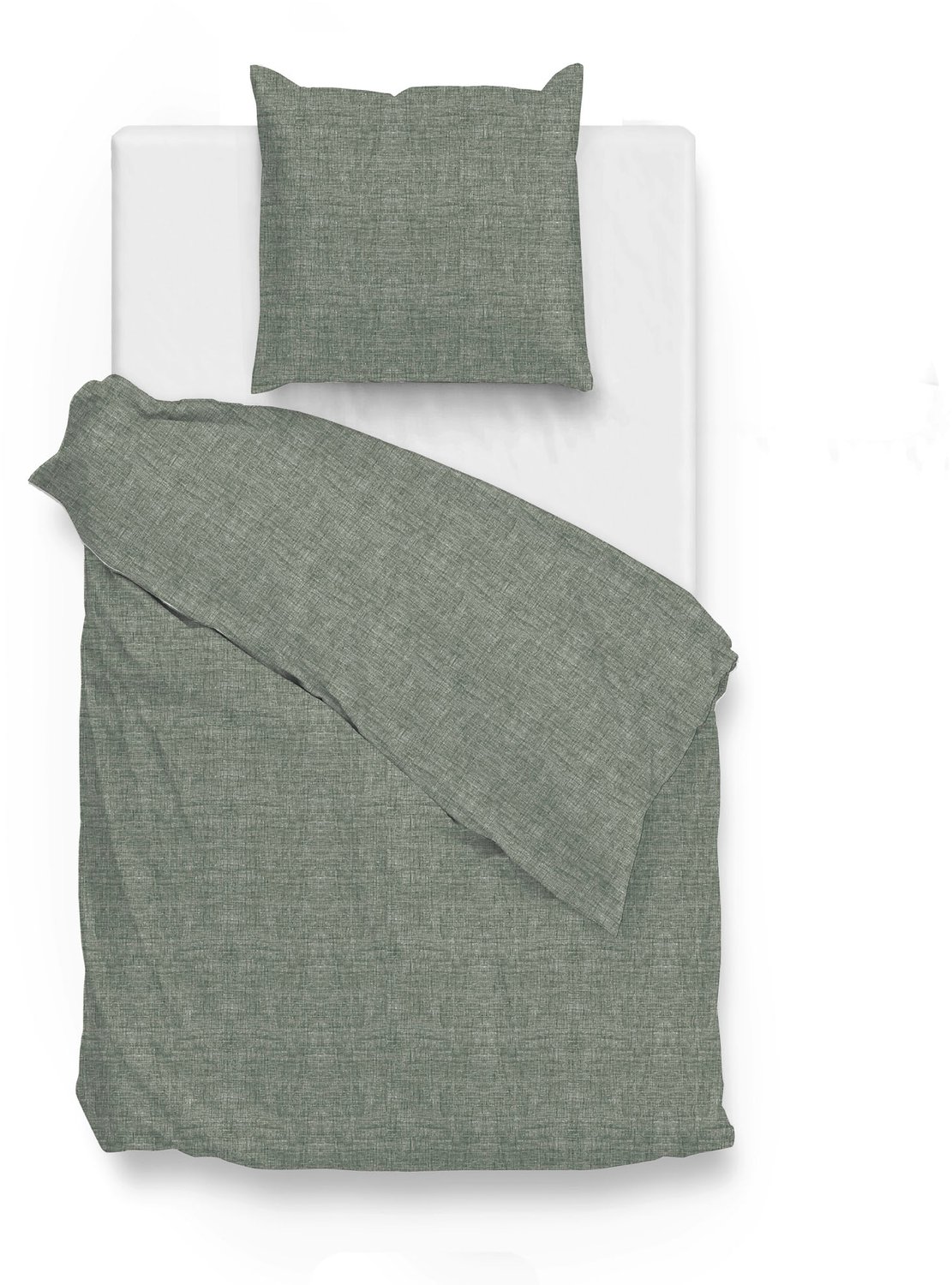 Zohome Zo! Home Lino - Dekbedovertrek - 1 kussensloop - Army Green