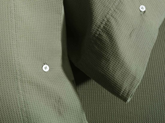 Yellow Cialda Dekbedovertrek - Lits-Jumeaux XL - 260x200/220 cm - Army Green