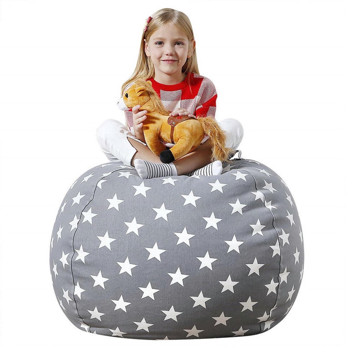 Stunq® Comfortabele en Ruime Opbergtas voor Pluche Speelgoed - 61 cm