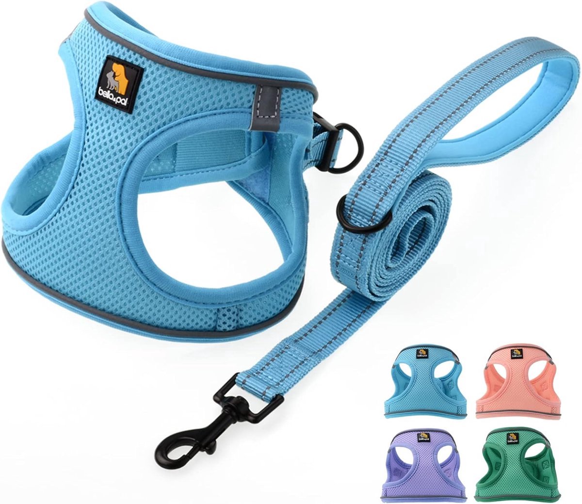Stunq® Duurzame en Comfortabele Step-in Harnas voor Kleine Honden en Katten - Blauw - XXS