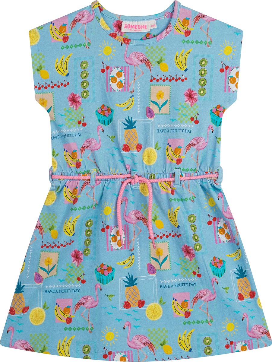 Someone OONA-SG-51-A Meisjes Jurk - LIGHT BLUE