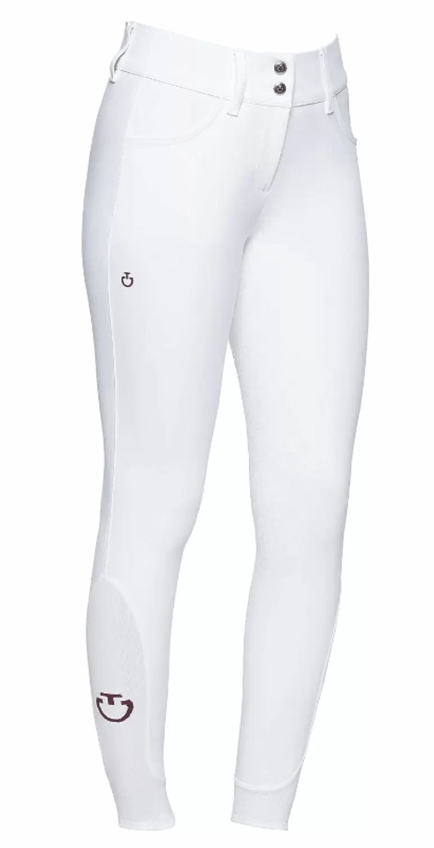 Cavalleria Toscana Dames American Full Grip Classic Hoge Taille Rijbroek L Wit