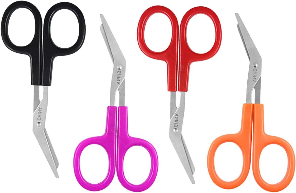 Cosensi - Reddingsschaar verzorging verpleegsters professioneel gebruik 12 cm 4 stuks