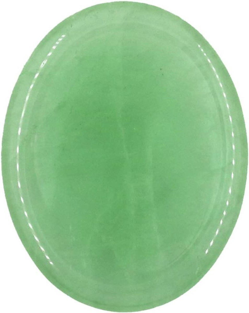 Duimtas palm zorgensteen - Gepolijste helende Reiki-edelsteen - Kristaltherapie - Ontspannende geest - Egaliserende chakra - Decoratie - Groene aventurijn - 1,8 inch