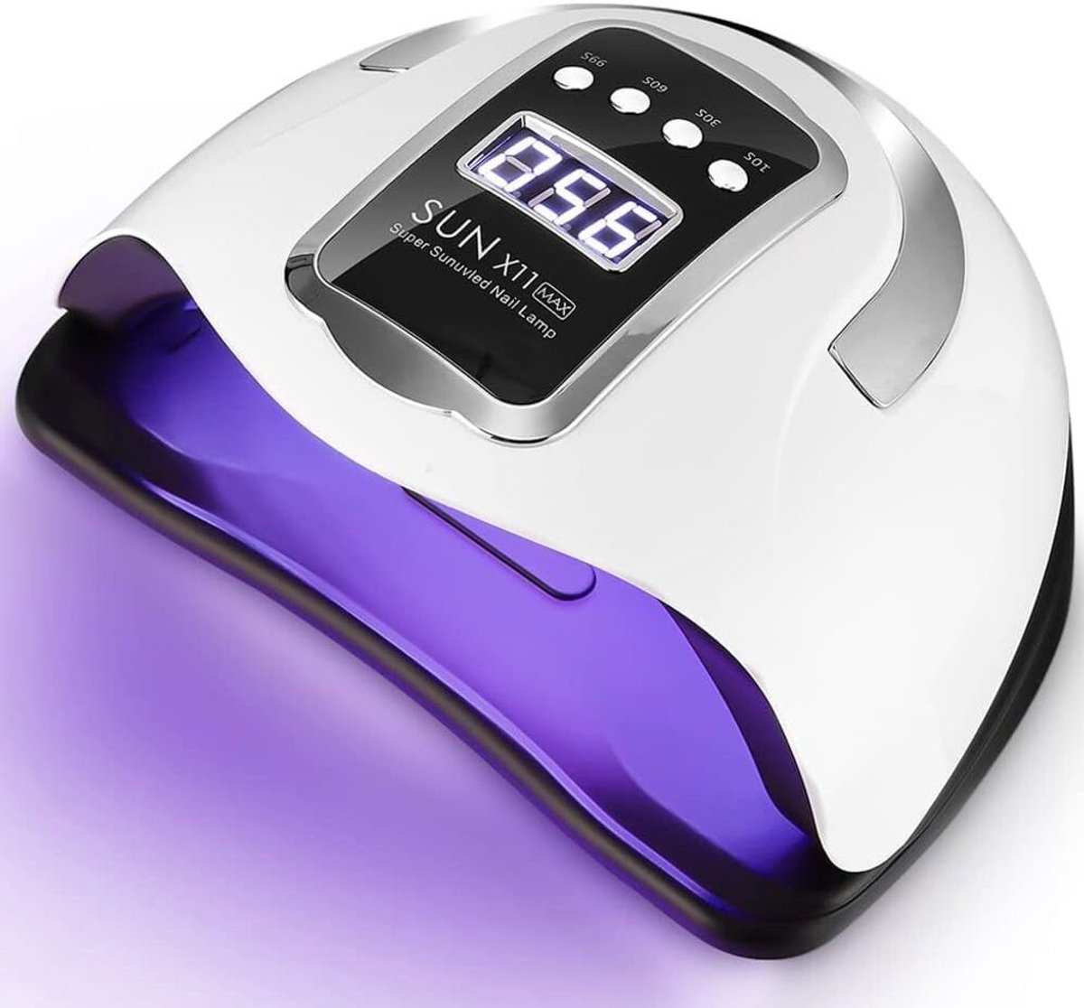 Gelnagel UV LED-lamp, 280W, 66 LED-korrels, professionele, snelle nageldroger, met 4 timers, LCD-scherm en slimme sensor.
