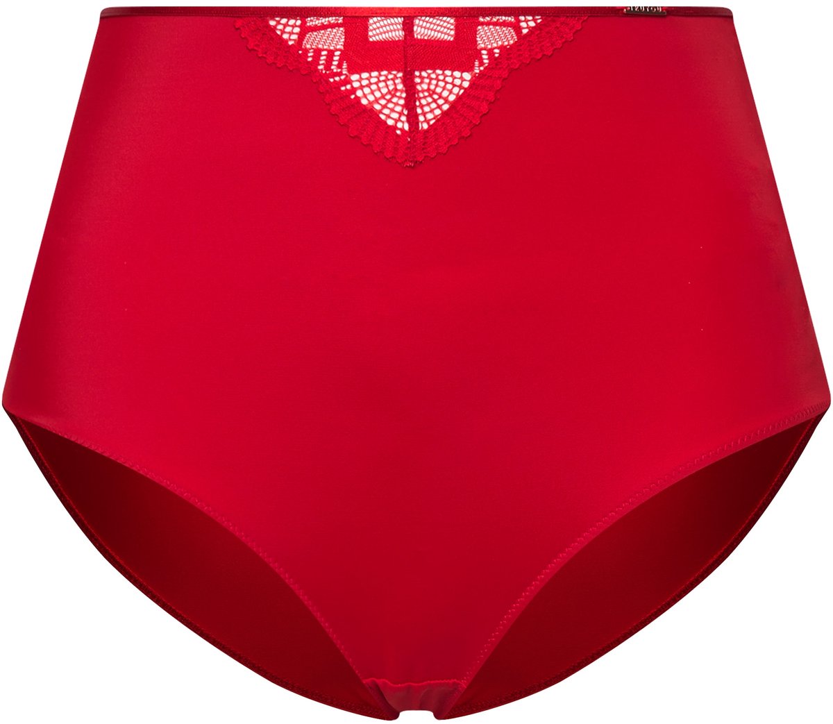 TruYou - Dames - Maxi-slip kant sierbanden microvezel - Salsa - Maat 54+
