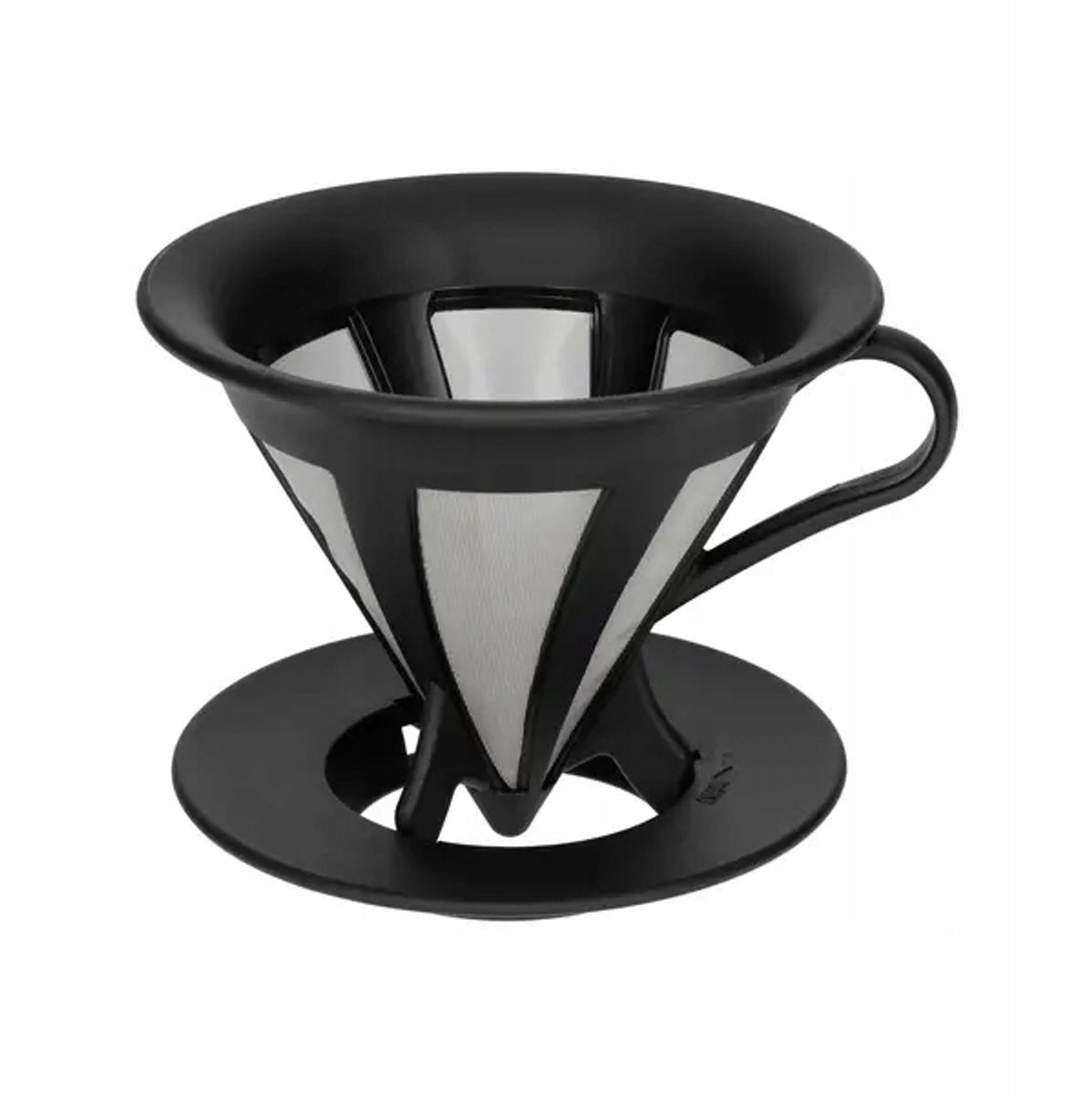 Hario Cafeor Dripper 02 Zwart - Koffiezetapparaat met Roestvrij Staal Filter
