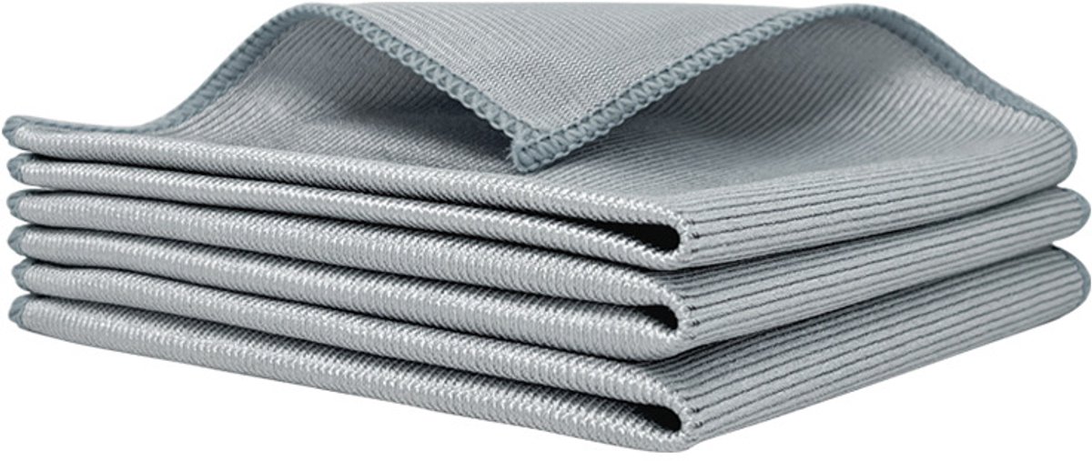 Reinigingsdoeken, vodden - glasreinigingsdoeken - absorberende doeken - microvezel herbruikbaar, voor ramen, brillen, spiegels, beeldschermen, roestvrij staal, enz., 30*30 cm, 3 stuks.