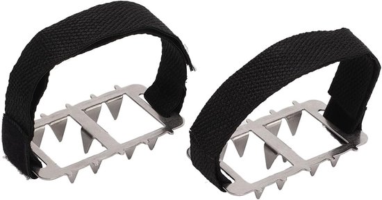 Foto: Moser crampons antislip op schoenen laarzen 10 sneeuwpoppen grip spikes met 15 vervangende sneeuwnoppen antislip bescherming unisex geschikt voor wintergroen wandelen en joggen m 35 42
