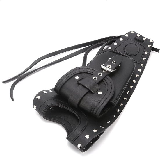Tanktas voor motorfiets | Zwart kunstleer | Geschikt voor XLX1000 XL1200X XLH883 | Tank panel tas met brandstoftank pad cover