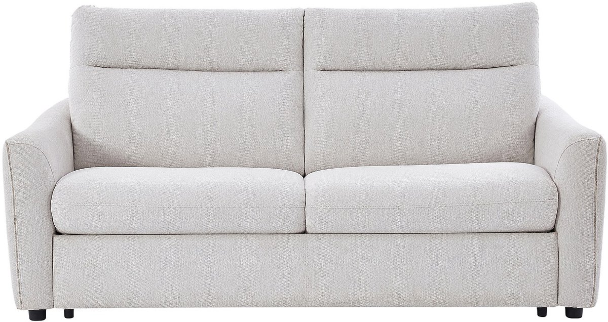 Vente-unique Converteerbare vijfzitsbank in beige stof SOVANIA