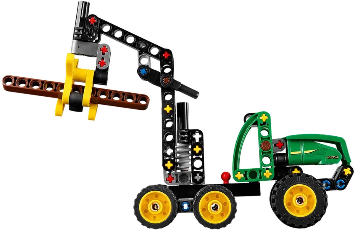 LEGO® Technic John Deere 1470H Houtoogstmachine - Werkende Klauw en Boomstam - Modelbouwspeelgoed - 42218 — afbeelding 18