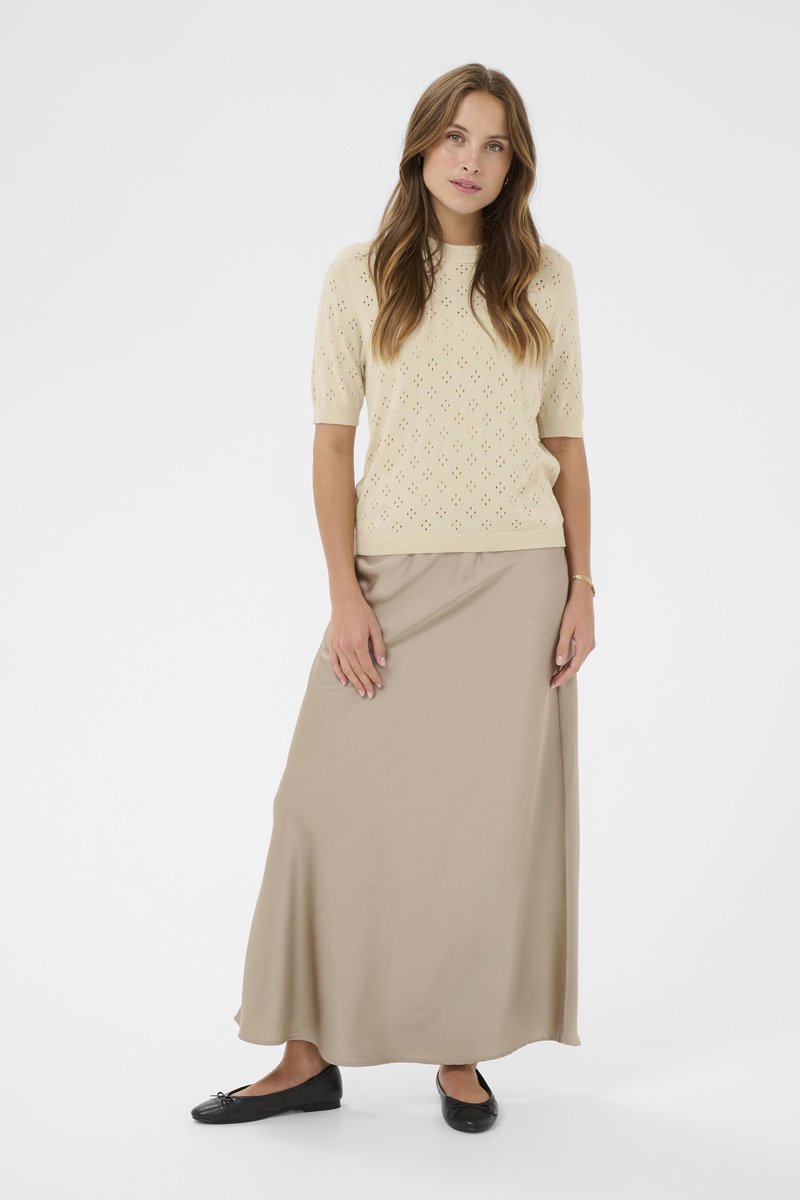 Saint Tropez OlineSZ SS Pullover Dames Trui - Oatmeal