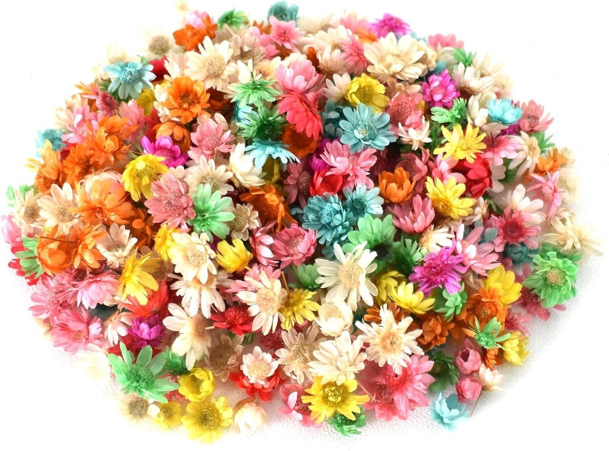 Cosensi - Mini Gedroogde Bloemen voor Harskunst, Kaarsen en Zeep - 200 stuks - DIY Handwerk (Lichte Kleur)