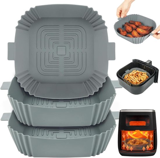 Zouwel 3-tlg. Silikonmatten-Set für Ninja AF500DE 10,4L