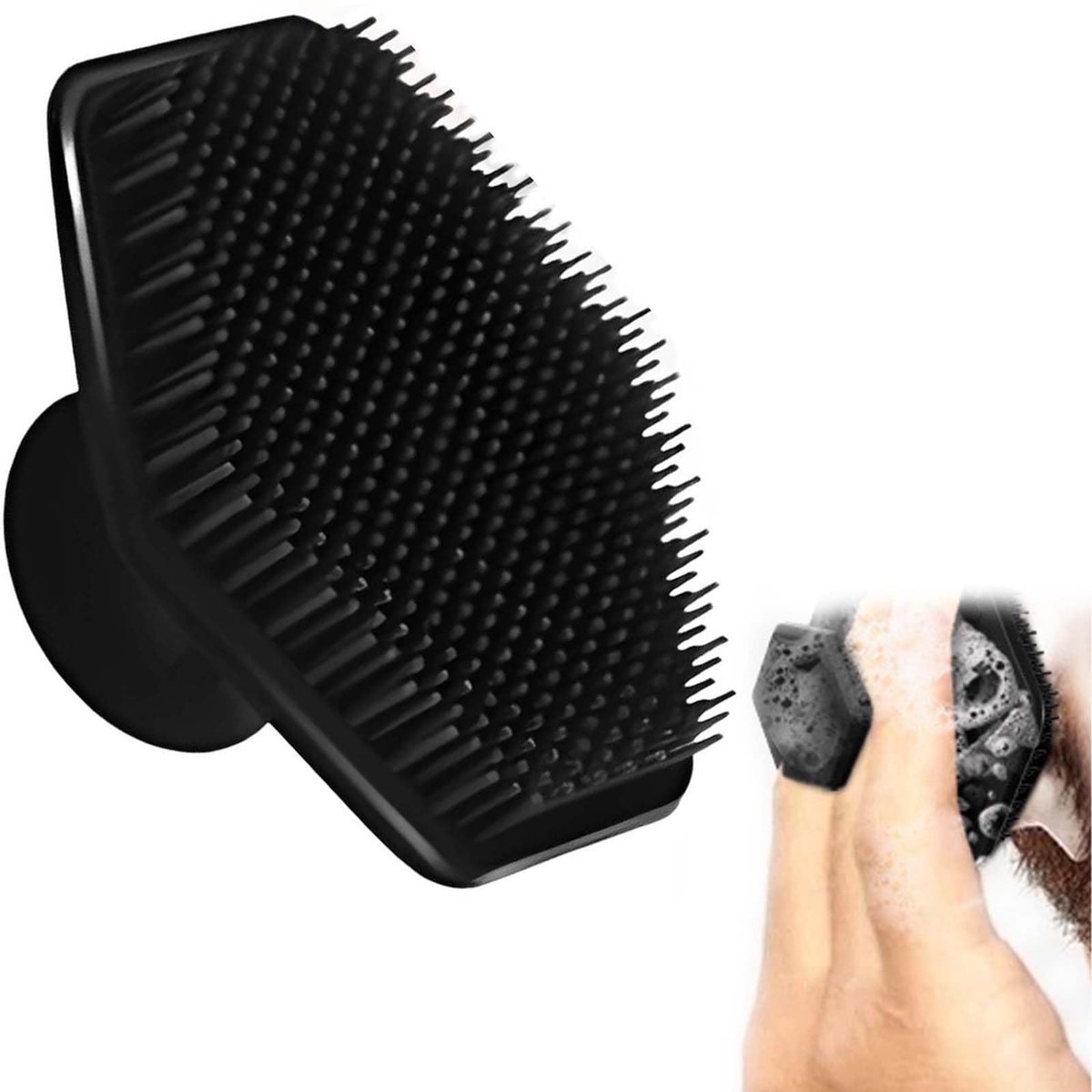 2 stuks gezichtsreinigingsborstel, siliconen gezichtsreinigingsborstel voor mannen, diepe reiniging en exfoliërende gezichtsborstel, geschikt voor mannen en vrouwen