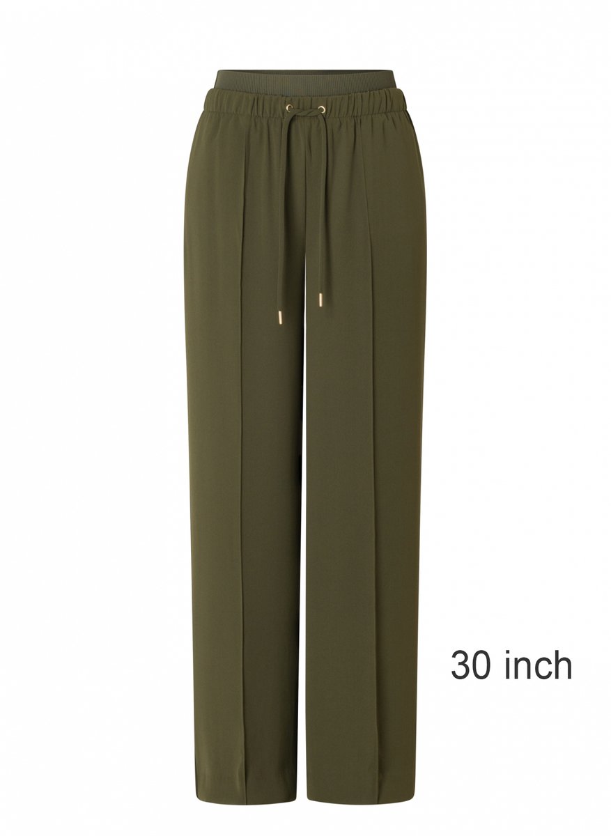 YEST CURVE Greta Bottoms - Army Green - maat W3(52) / L30
