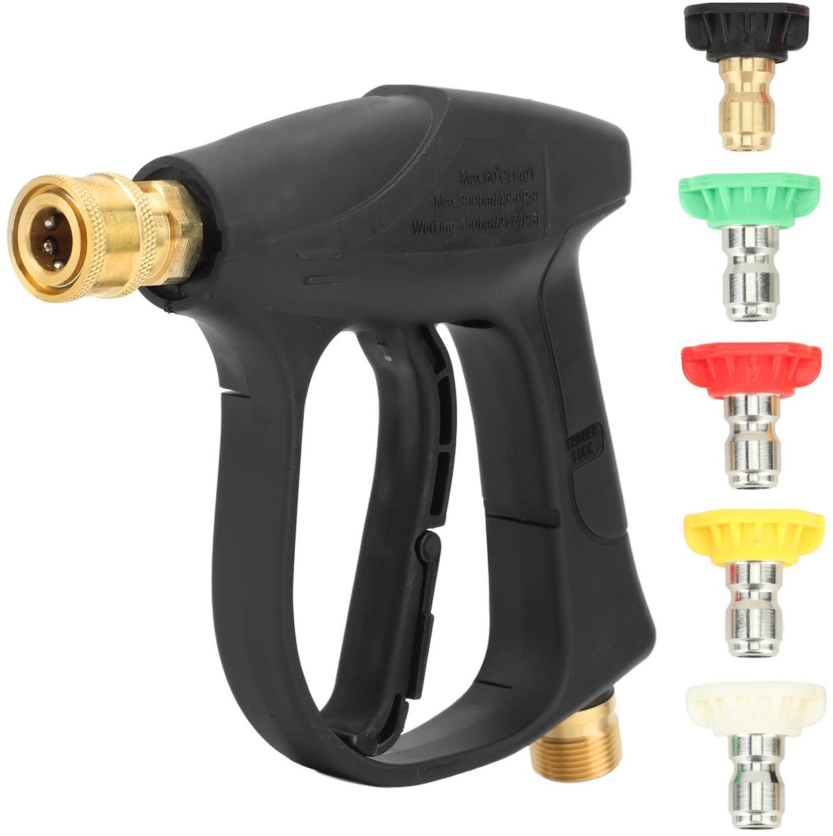 MAX 580 PSI snoerloze hogedrukreiniger, draagbare hogedrukreiniger met roterende sproeier, 4,0 Ah accu, voor auto's, boten, tuin