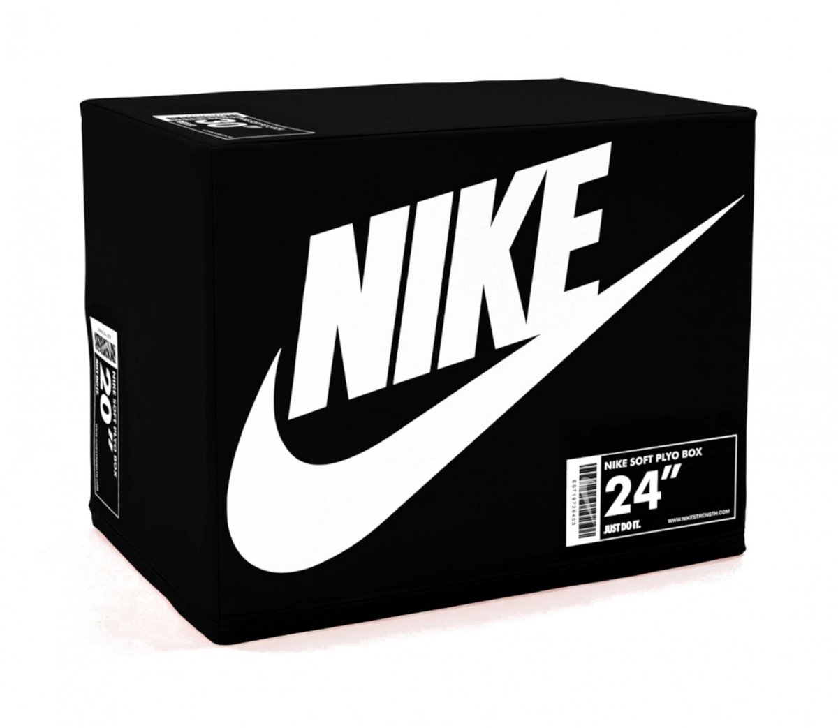 Nike Strength Soft Plyo Box Zwart/Wit - 3 springhoogtes