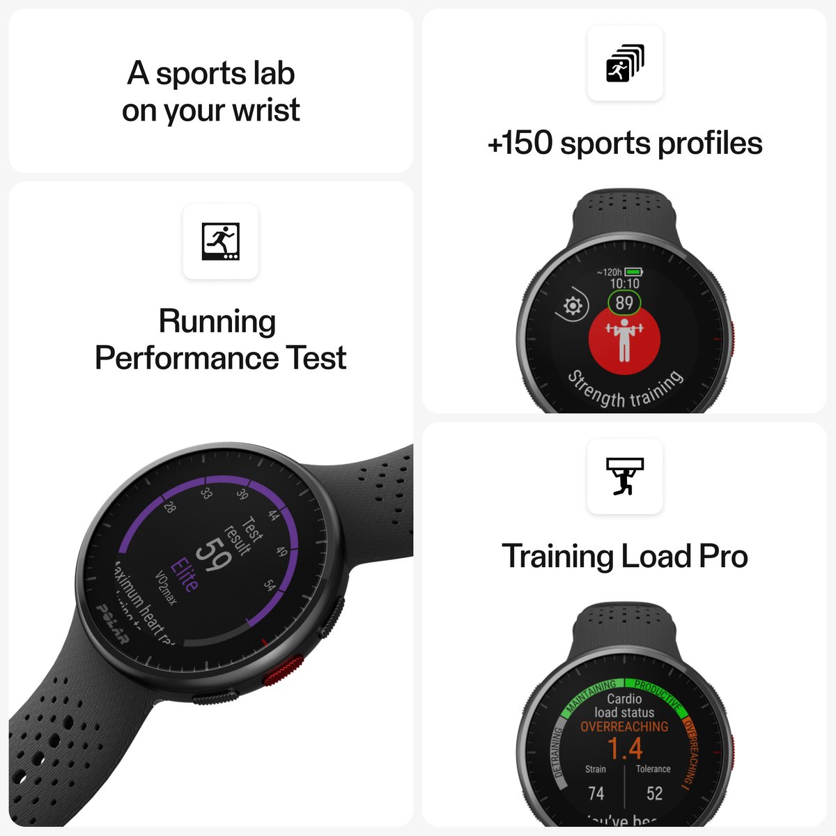 Polar Pacer Pro - Geavanceerd GPS Hardloophorloge - Carbon Gray - Maten S-L thumbnail 8