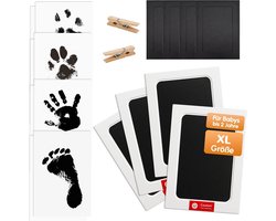 Afdrukset Hond Kat Baby - Hand Voet Gips - Herinneringen Maken - 4 Complete Sets - 120 x 78 mm