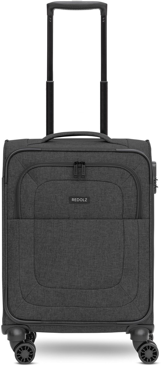 REDOLZ trolley Essentials 12 Trolley 4 Wheels Black donkergrijs 55cm
