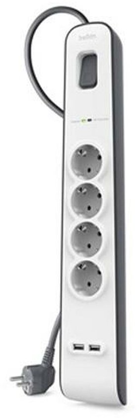 Belkin Surge Protector 4 Outlet 2 meter 2x usb