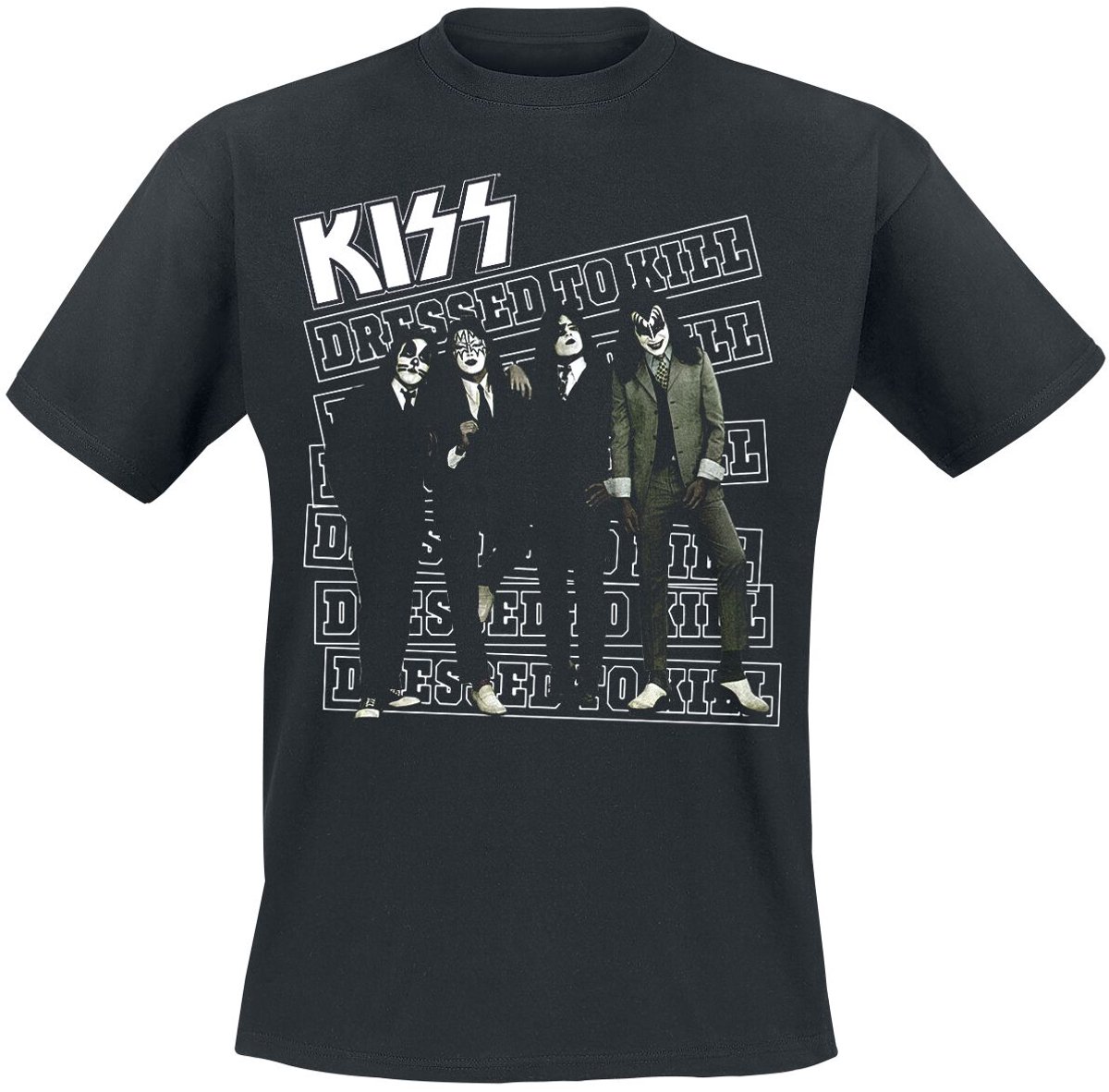 Kiss Dressed to kill Heren T-shirt - zwart - S
