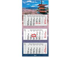 3-Maanden Kalender 2026 Wandkalender met Schuifdag - Overzicht December 2025 t/m Januari 2027 - Meertalig