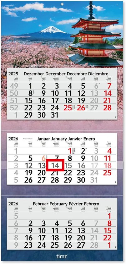 3 maandskalender aanéén bestellen? | Helios Kalenders