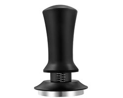 Unyqoos® Roestvrijstalen Koffiestamper met Ergonomische Aluminiumhandgreep voor Barista's