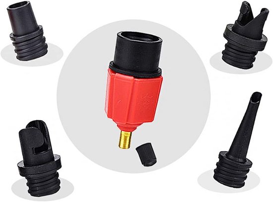 Universele Adapter Set voor Auto Compressor naar Standaard Luchtpomp - 4 Opzetstukken voor Opblaasartikelen van Universele — afbeelding 3