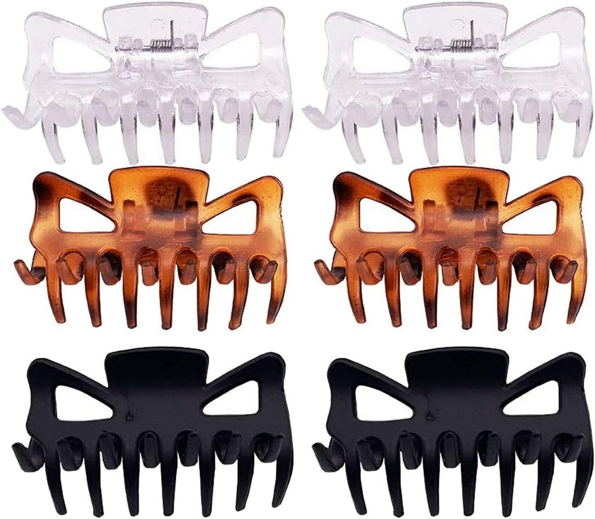 Grote Haarclips Set - 6 Stuks Sterke Grip Klemmen Non-slip