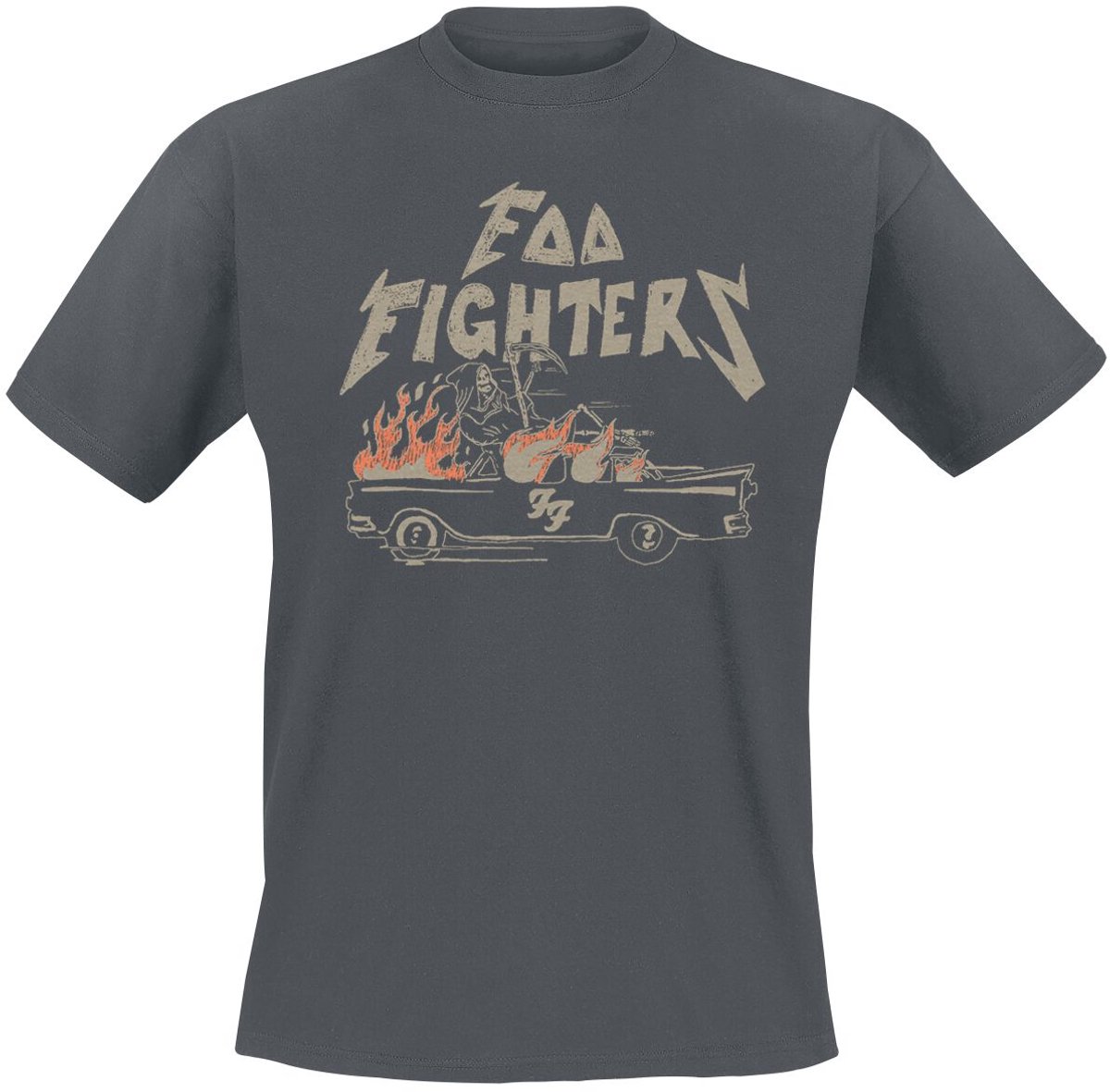 Foo Fighters Joyride Heren T-shirt - houtskool - XXL
