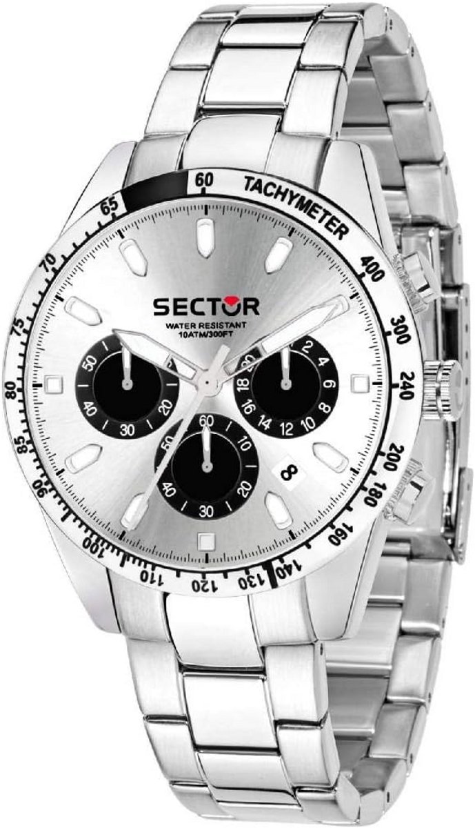 Luxe Herenhorloge Chronograaf met Roestvrij Stalen Band