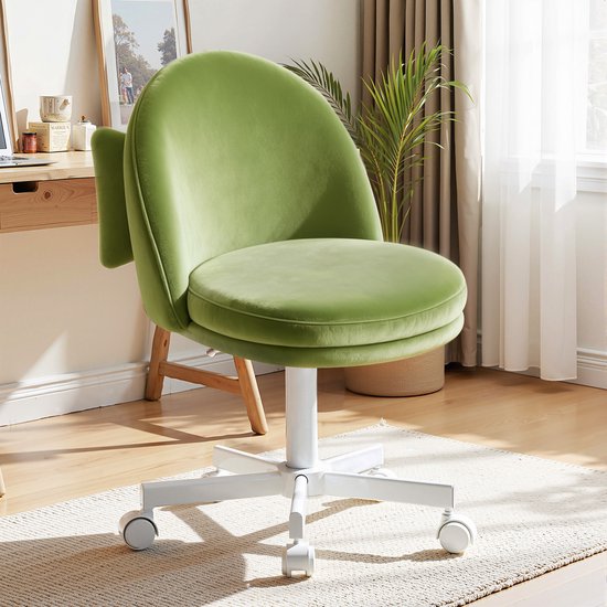 Homeoffice-stoel Draaistoel Groen Fluwelen Oppervlak - Homeoffice-stoel, - €67,99